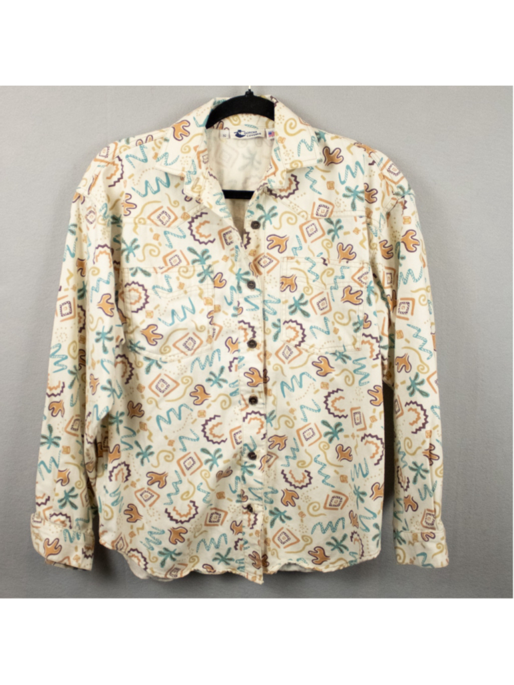 Vintage Gotcha Covered southwestern print button down shirt-S